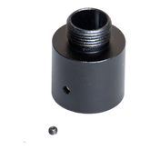 Adapter for tracer and silencer for gel gun